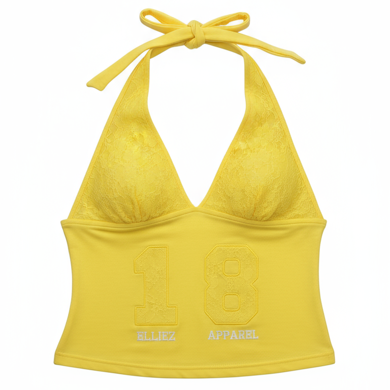 Yellow halter top
